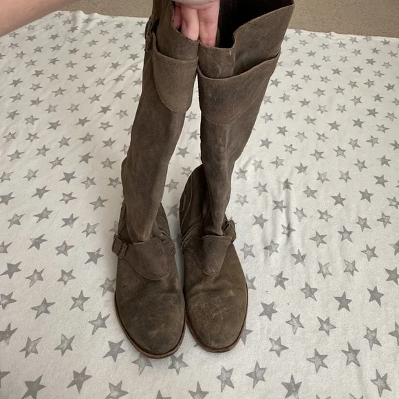 All Saints distressed suede boots size 37 - Picture 2 of 4